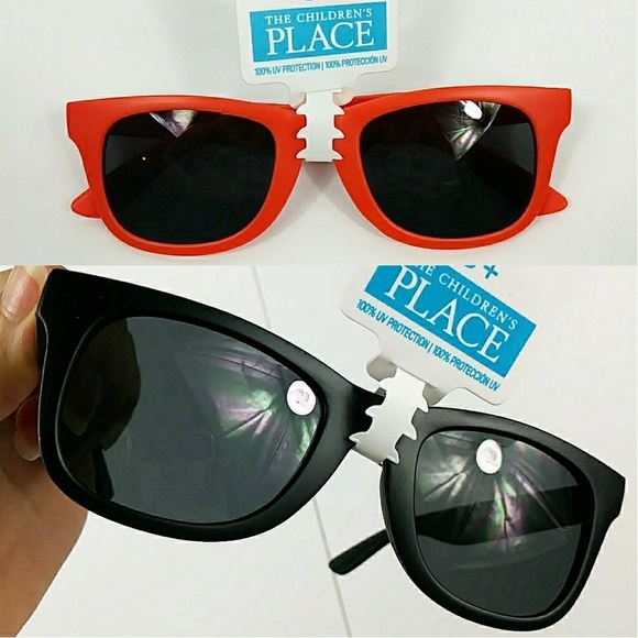 ⭐3/$30 NWT The Children's Place Sunglasses 5+ Set Orange Black - Picture 1 of 8